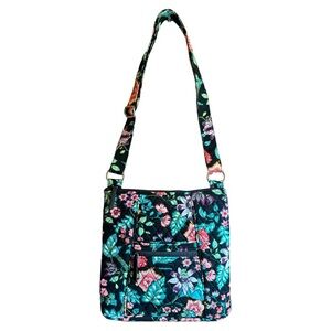Vera Bradley Vines Floral Crossbody Handbag Purse